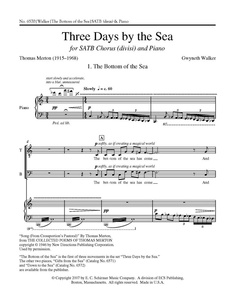 Three Days by the Sea: No. 1 The Bottom of the Sea
